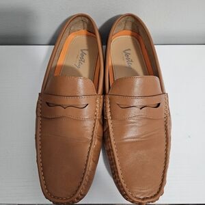 Vostey Men's Penny Loafers Slip on Shoes Brown Driving Size 12